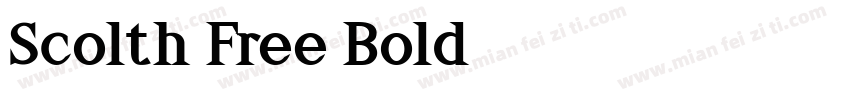 Scolth Free Bold字体转换